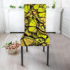 Yellow Monarch Butterfly Chair Cover-grizzshop