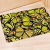 Yellow Monarch Butterfly Door Mat-grizzshop