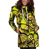 Yellow Monarch Butterfly Hoodie Dress-grizzshop