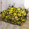 Yellow Monarch Butterfly Loveseat Cover-grizzshop
