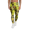 Yellow Monarch Butterfly Men's Leggings-grizzshop