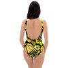 Yellow Monarch Butterfly One Piece Swimsuite-grizzshop