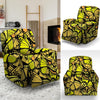 Yellow Monarch Butterfly Recliner Cover-grizzshop