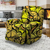 Yellow Monarch Butterfly Recliner Cover-grizzshop