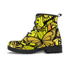 Yellow Monarch Butterfly Women's Boots-grizzshop