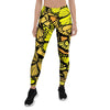 Yellow Monarch Butterfly Women's Leggings-grizzshop