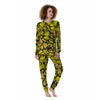 Yellow Monarch Butterfly Women's Pajamas-grizzshop