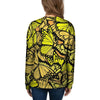 Yellow Monarch Butterfly Women's Sweatshirt-grizzshop