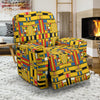 Yellow Mondrian Pattern Print Recliner Cover-grizzshop