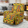 Yellow Mondrian Pattern Print Recliner Cover-grizzshop