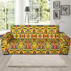 Yellow Mondrian Pattern Print Sofa Covers-grizzshop