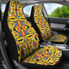 Load image into Gallery viewer, Yellow Mondrian Pattern Print Universal Fit Car Seat Cover-grizzshop
