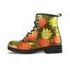 Yellow Neon Pineapple Hawaiian Print Men's Boots-grizzshop