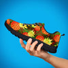 Yellow Neon Pineapple Hawaiian Print Men's Sneakers-grizzshop