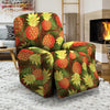 Yellow Neon Pineapple Hawaiian Print Recliner Cover-grizzshop