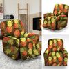 Yellow Neon Pineapple Hawaiian Print Recliner Cover-grizzshop