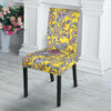 Yellow Paisley Pattern Print Chair Cover-grizzshop