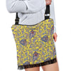 Yellow Paisley Pattern Print Crossbody Bags-grizzshop