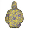 Yellow Paisley Pattern Print Women Men Pullover Hoodie-grizzshop