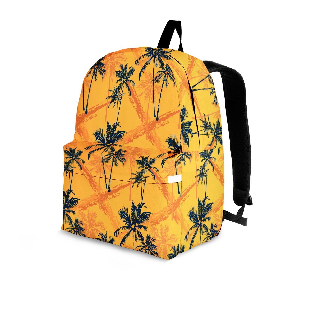 Yellow Palm Tree Hawaiian Print Backpack-grizzshop