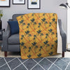 Yellow Palm Tree Hawaiian Print Blanket-grizzshop