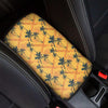 Yellow Palm Tree Hawaiian Print Car Console Cover-grizzshop