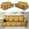 Yellow Palm Tree Hawaiian Print Sofa Cover-grizzshop