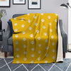 Yellow Paw Print Blanket-grizzshop