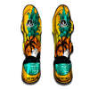 Yellow Pineapple Aloha Tropical Island Print Muay Thai Shin Guards-grizzshop