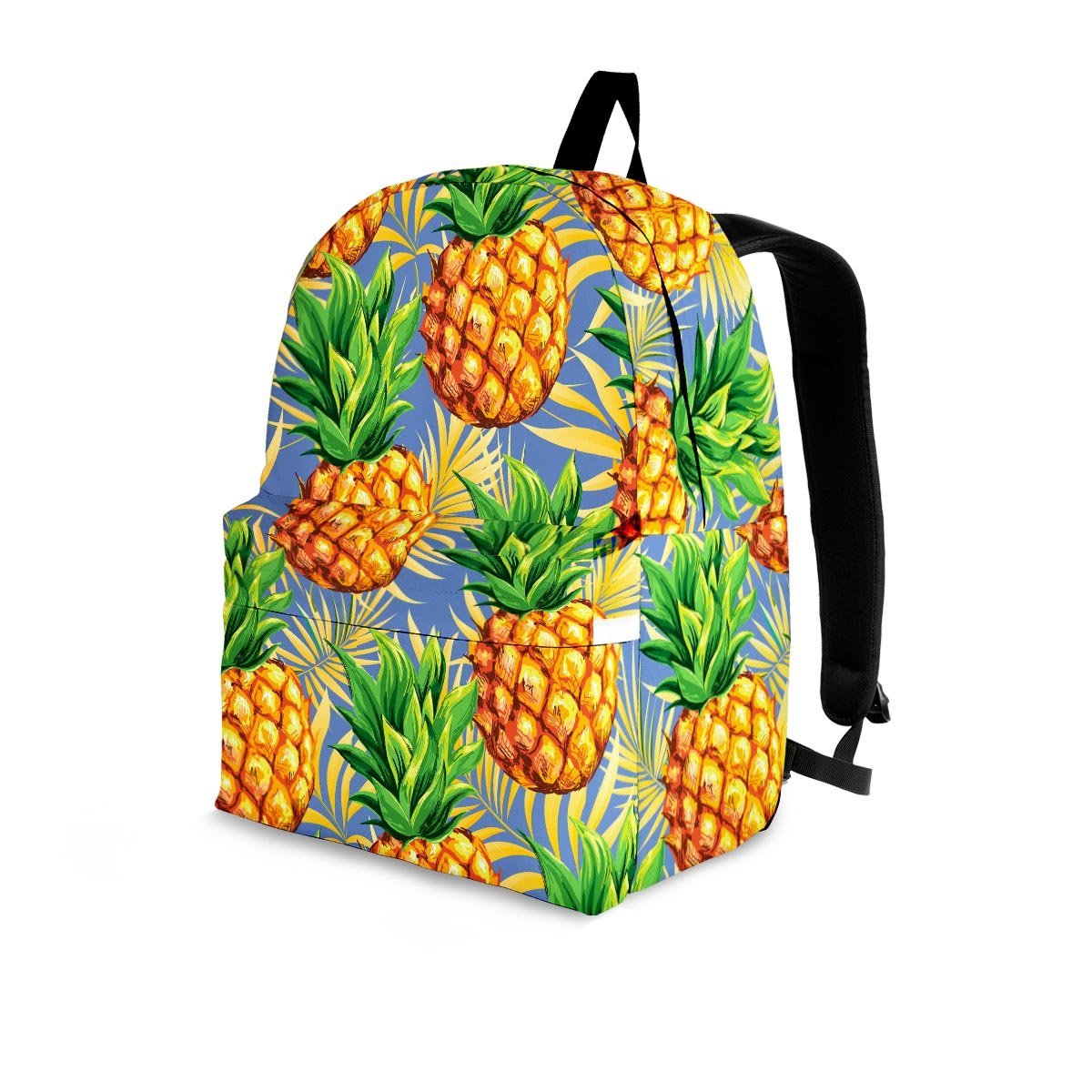 Yellow Pineapple Hawaiian Print Backpack-grizzshop