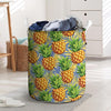 Yellow Pineapple Hawaiian Print Laundry Basket-grizzshop