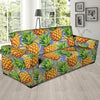 Yellow Pineapple Hawaiian Print Sofa Cover-grizzshop