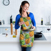 Yellow Pineapple Hawaiian Print Women's Apron-grizzshop