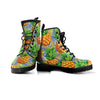 Yellow Pineapple Hawaiian Print Women's Boots-grizzshop