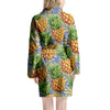 Yellow Pineapple Hawaiian Print Women's Robe-grizzshop