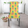 Yellow Pineapple Print Chair Cover-grizzshop