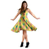 Yellow Pineapple Print Dress-grizzshop