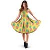 Yellow Pineapple Print Dress-grizzshop