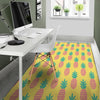 Yellow Pineapple Print Floor Mat-grizzshop