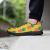 Yellow Pineapple Print Men's Sneakers-grizzshop