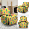 Yellow Pineapple Print Recliner Cover-grizzshop