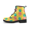 Yellow Pineapple Print Women's Boots-grizzshop