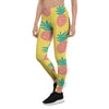 Yellow Pineapple Print Women's Leggings-grizzshop