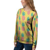 Yellow Pineapple Print Women's Sweatshirt-grizzshop