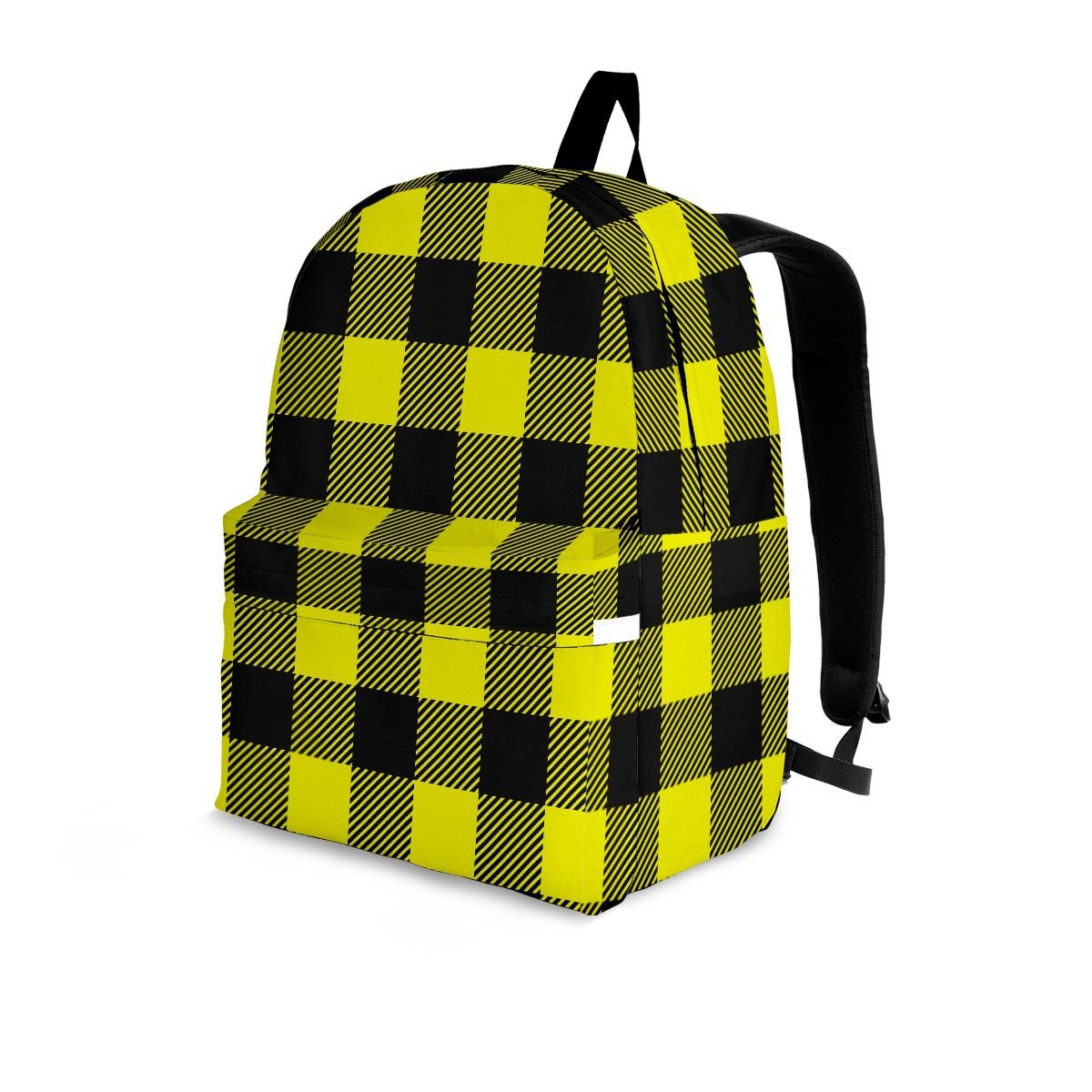 Yellow Plaid Backpack-grizzshop