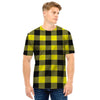 Yellow Plaid Men T Shirt-grizzshop