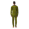 Yellow Plaid Men's Pajamas-grizzshop