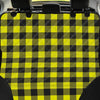 Yellow Plaid Pet Car Seat Cover-grizzshop
