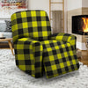 Yellow Plaid Recliner Cover-grizzshop