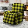 Yellow Plaid Recliner Cover-grizzshop